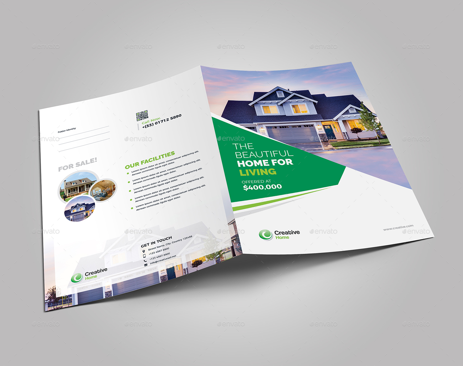 Real Estate Presentation Folder by generousart GraphicRiver